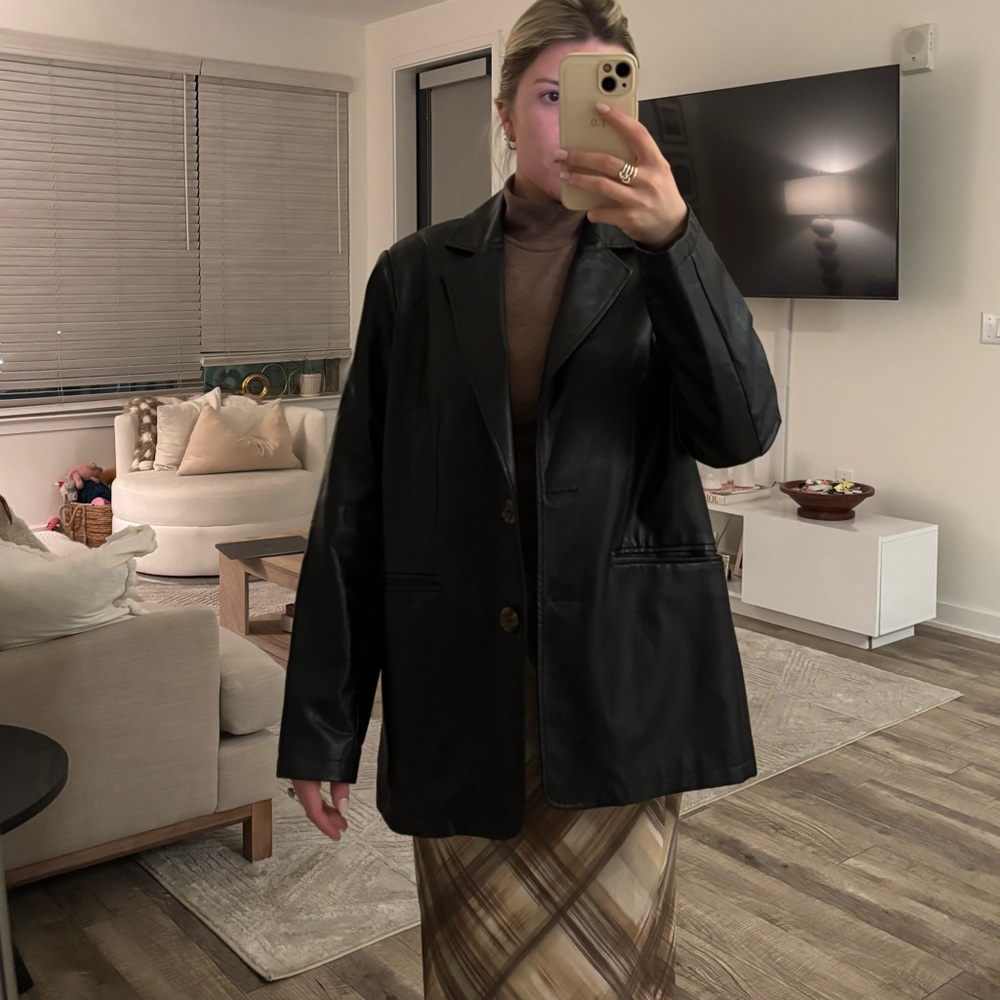 Forever 21 leather blazer